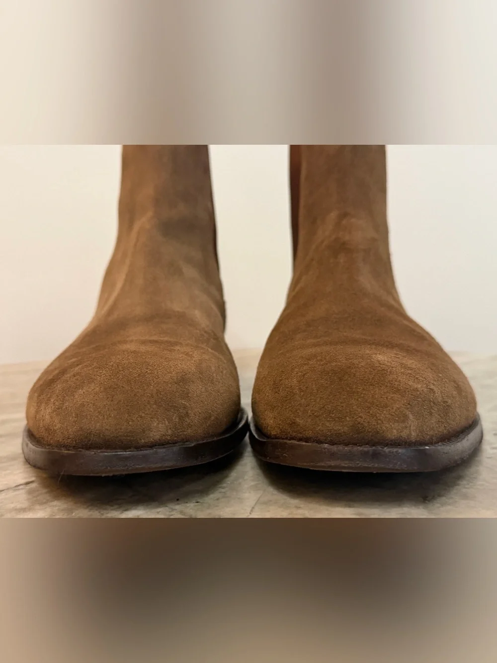 Manolo Blahnik Delsa Suede Chelsea Boots 11.5 UK / 12.5 US Brown Italy $1400